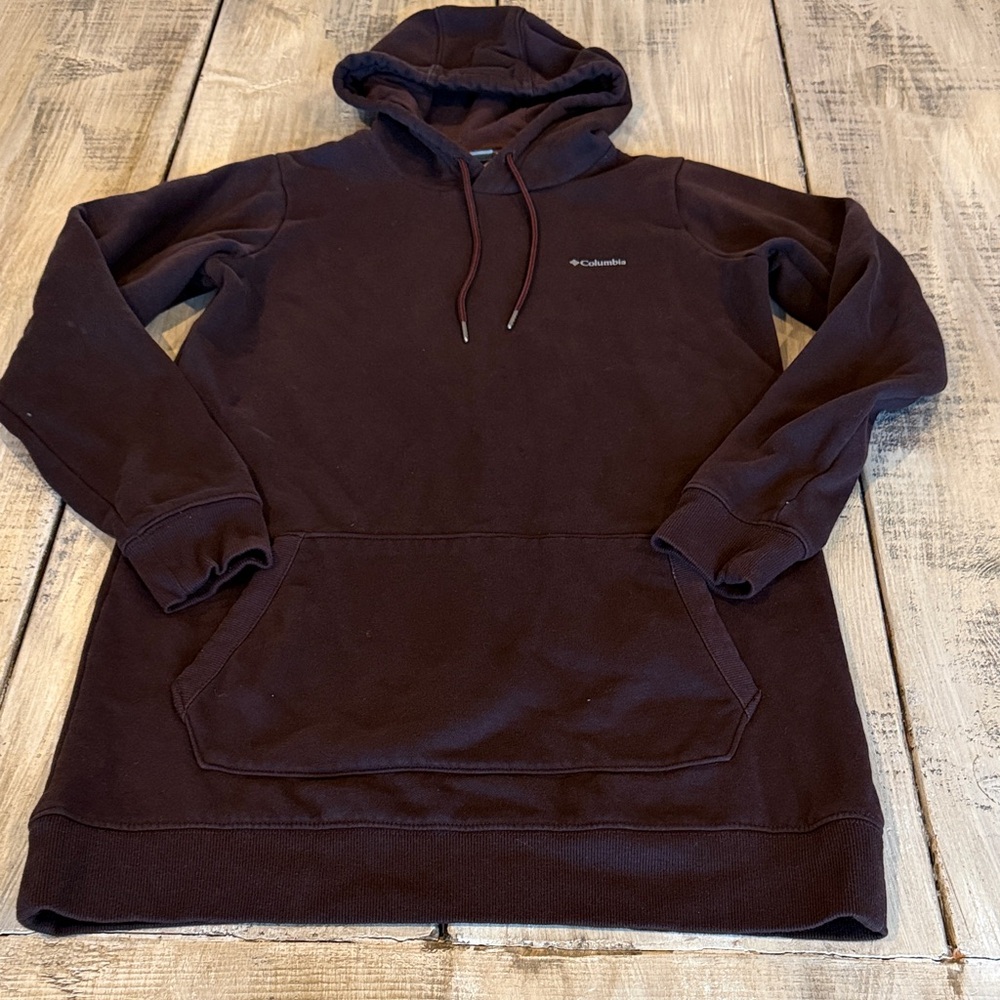 Columbia Men's Hooded Pullover Sweatshirt - Dark Brown